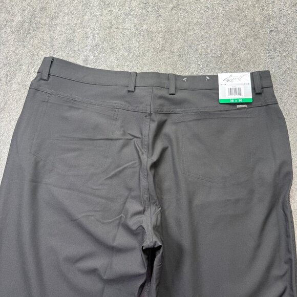 Greg Norman Golf Pants Men 38 x 30 Black Performance Straight Leg - Picture 7 of 16